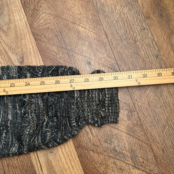 J Ferrar Coogi Style Sweater Men's Medium Gray Crew Neck Textured Knit 6493 - Picture 8 of 9